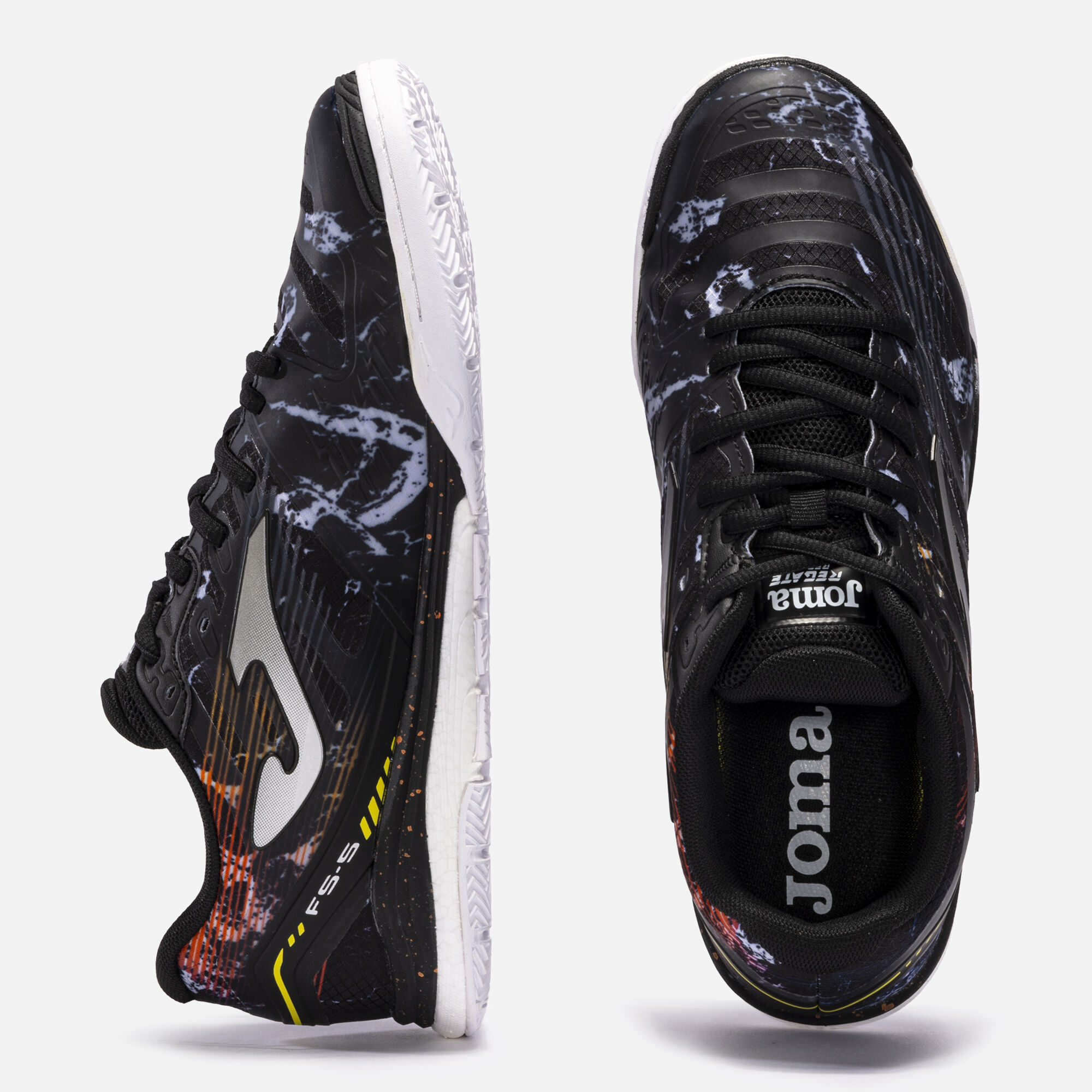 Футзальные кроссовки joma regate rebound 2301 black indoor купить