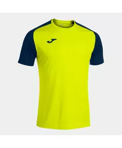 Футболка JOMA T-SHIRT ACADEMY IV YELLOW FLUORESCENT NAVY, Артикул: 101968.063, Размер: M