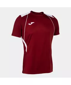 Футболка JOMA CHAMPIONSHIP VII SHORT SLEEVE T-SHIRT BURGUNDY WHITE, Артикул: 103081.672, Размер: S