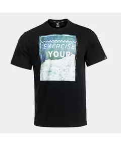 Футболка JOMA CASUAL SHORT SLEEVE T-SHIRT BLACK, Article Number: 104620.100, Размер: S