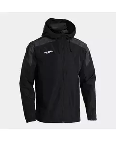 Ветровка JOMA CHAMPIONS VIII RAINCOAT BLACK DARK GRAY, Артикул: 104374.110, Размер: S