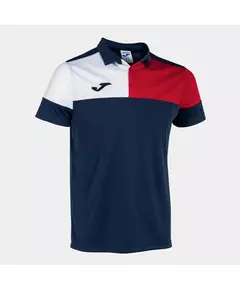 Футболка JOMA CREW V SHORT SLEEVE POLO NAVY RED WHITE, Артикул: 103208.336, Размер: M