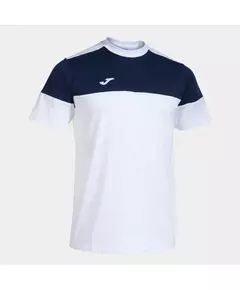Tricou JOMA CREW V SHORT SLEEVE T-SHIRT WHITE NAVY, Articol: 103296.203, Mărime: M
