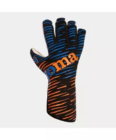 Вратарские перчатки JOMA GK PANTHER GOALKEEPER GLOVES BLUE ORANGE BLACK, Артикул: 401182.308, Размер: 8