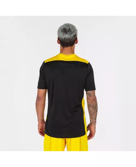 Tricou JOMA CHAMPIONSHIP VI SHORT SLEEVE T-SHIRT BLACK-YELLOW, Article Number: 101822.109, Mărime: S
