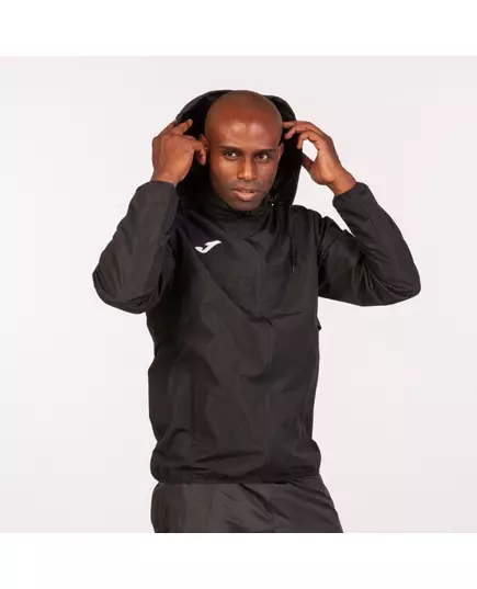 Ветровка JOMA RAIN JACKET BREMEN BLACK, Артикул: 100690.100, Размер: S