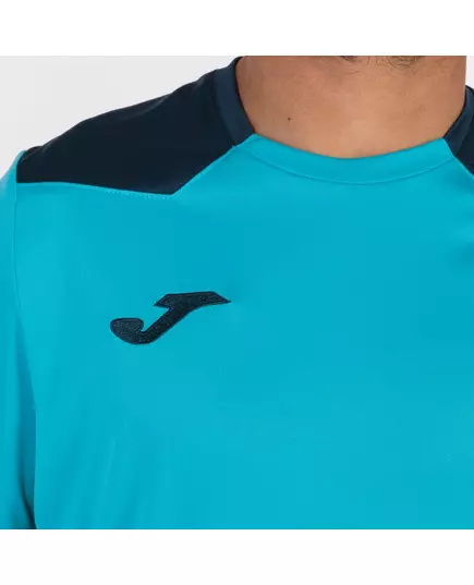Футболка JOMA CHAMPIONSHIP VI SHORT SLEEVE T-SHIRT FLUOR TURQUOISE-NAVY, Article Number: 101822.013, Размер: XS