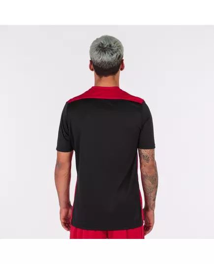 Футболка JOMA CHAMPIONSHIP VI SHORT SLEEVE T-SHIRT BLACK-RED, Article Number: 101822.106, Размер: XS