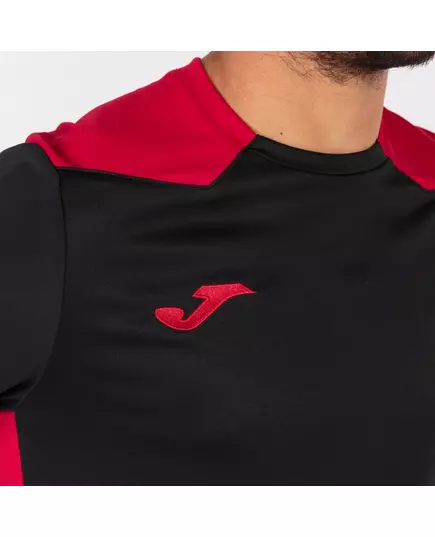 Футболка JOMA CHAMPIONSHIP VI SHORT SLEEVE T-SHIRT BLACK-RED, Article Number: 101822.106, Размер: XS