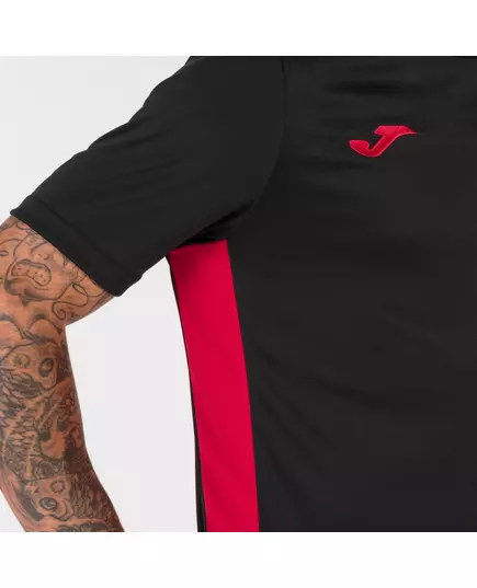 Футболка JOMA CHAMPIONSHIP VI SHORT SLEEVE T-SHIRT BLACK-RED, Article Number: 101822.106, Размер: XS