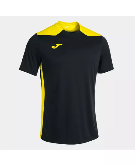 Tricou JOMA CHAMPIONSHIP VI SHORT SLEEVE T-SHIRT BLACK-YELLOW, Article Number: 101822.109, Mărime: S