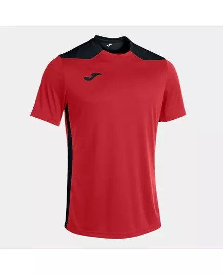 Tricou JOMA CHAMPIONSHIP VI SHORT SLEEVE T-SHIRT RED-BLACK, Article Number: 101822.601, Mărime: XL