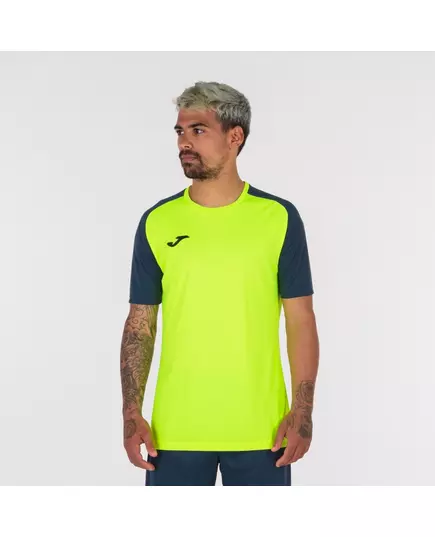 Футболка JOMA T-SHIRT ACADEMY IV YELLOW FLUORESCENT NAVY, Артикул: 101968.063, Размер: M