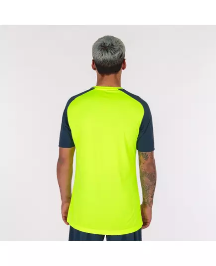 Футболка JOMA T-SHIRT ACADEMY IV YELLOW FLUORESCENT NAVY, Артикул: 101968.063, Размер: M