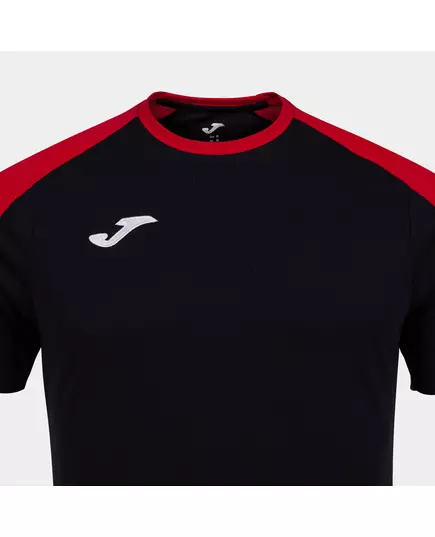Футболка JOMA ECO CHAMPIONSHIP RECYCLED SHORT SLEEVE T-SHIRT BLACK RED, Артикул: 102748.106, Размер: XS