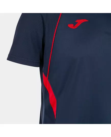 Футболка JOMA CHAMPIONSHIP VII SHORT SLEEVE T-SHIRT NAVY RED, Артикул: 103081.336, Размер: S