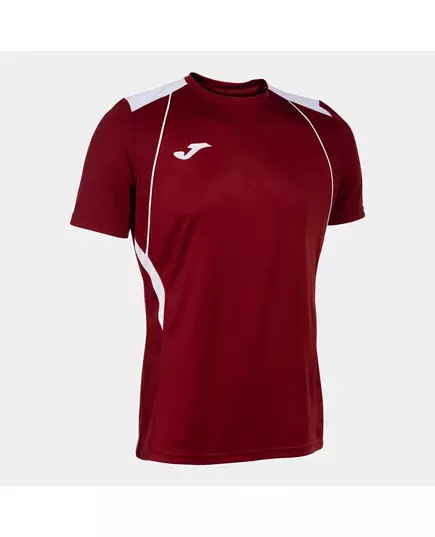 Футболка JOMA CHAMPIONSHIP VII SHORT SLEEVE T-SHIRT BURGUNDY WHITE, Артикул: 103081.672, Размер: S
