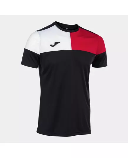 Футболка JOMA CREW V SHORT SLEEVE T-SHIRT BLACK RED WHITE, Артикул: 103084.106, Размер: S