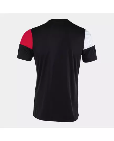 Футболка JOMA CREW V SHORT SLEEVE T-SHIRT BLACK RED WHITE, Артикул: 103084.106, Размер: S
