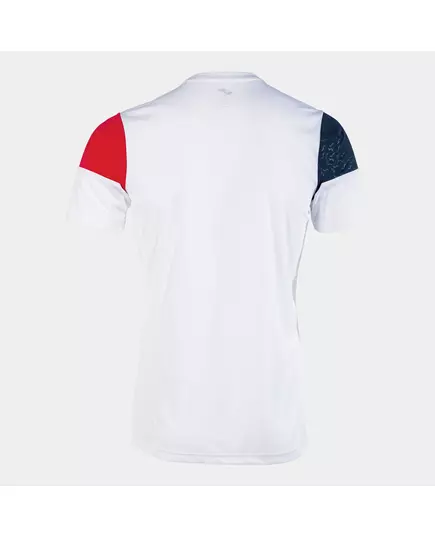 Футболка JOMA CREW V SHORT SLEEVE T-SHIRT WHITE RED NAVY, Артикул: 103084.206, Размер: XL