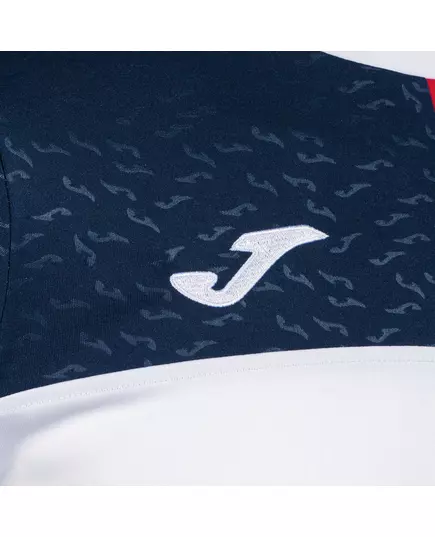 Футболка JOMA CREW V SHORT SLEEVE T-SHIRT WHITE RED NAVY, Артикул: 103084.206, Размер: XL