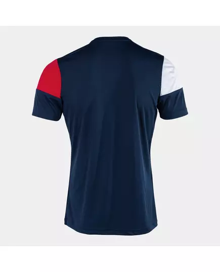 Футболка JOMA CREW V SHORT SLEEVE T-SHIRT NAVY RED WHITE, Артикул: 103084.336, Размер: S