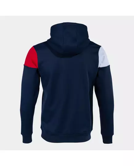 Толстовка JOMA CREW V ZIP-UP HOODIE NAVY RED WHITE, Артикул: 103087.336, Размер: S