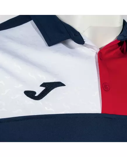 Футболка JOMA CREW V SHORT SLEEVE POLO NAVY RED WHITE, Article Number: 103208.336, Размер: S