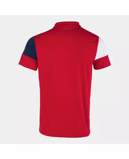 Футболка JOMA CREW V SHORT SLEEVE POLO RED NAVY WHITE, Article Number: 103208.603, Размер: S