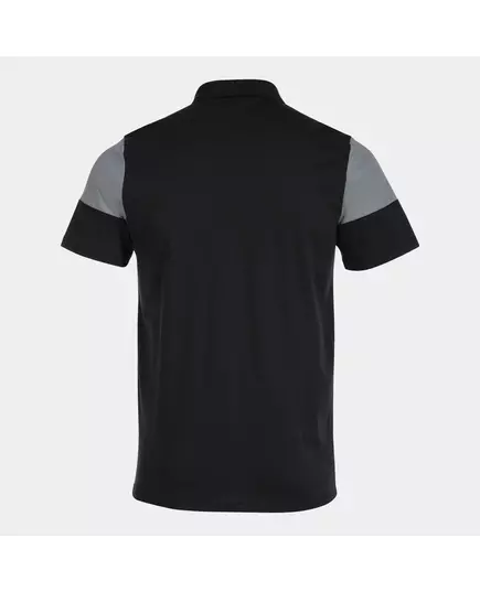 Футболка JOMA CREW V SHORT SLEEVE POLO BLACK GREY, Артикул: 103297.111, Размер: S