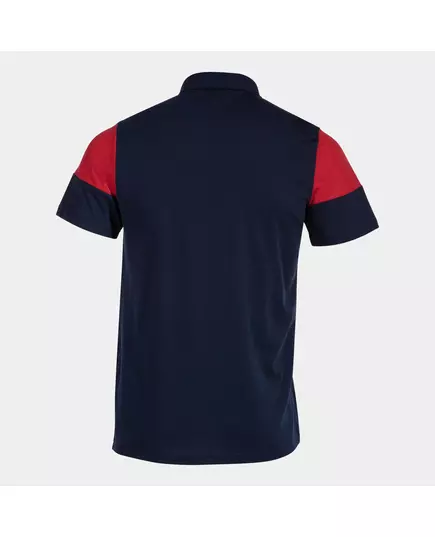 Футболка JOMA CREW V SHORT SLEEVE POLO NAVY RED, Артикул: 103297.336, Размер: XL