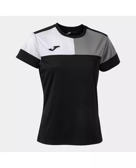 Tricou JOMA CREW V SHORT SLEEVE T-SHIRT BLACK GREY WHITE, Article Number: 901856.111, Mărime: S