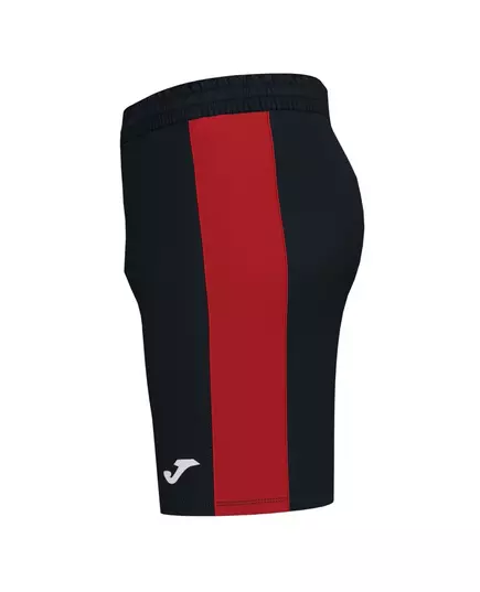 Шорты JOMA MAXI SHORT BLACK-RED, Артикул: 101657.106, Размер: XS