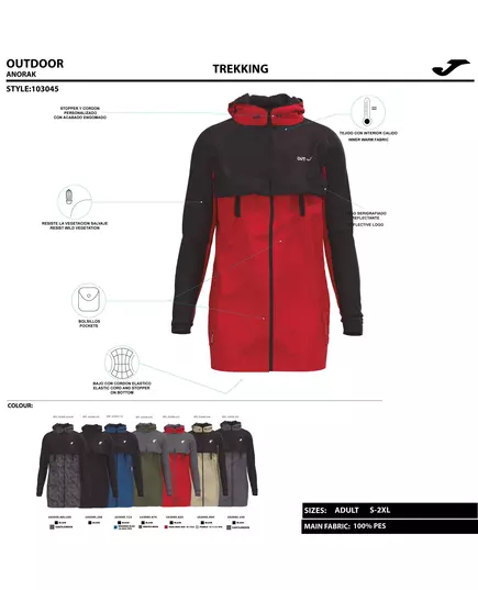 Geacă JOMA EXPLORER ANORAK ANTHRACITE, Articol: 103045AA110A, Mărime: M