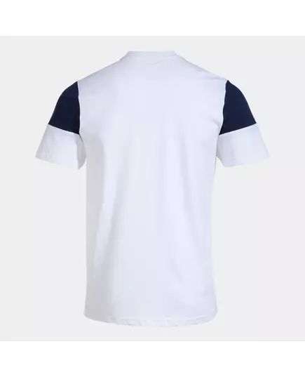 Футболка JOMA CREW V SHORT SLEEVE T-SHIRT WHITE NAVY, Артикул: 103296.203, Размер: M
