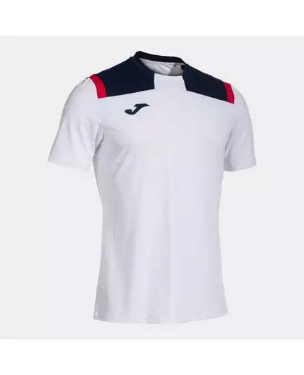 Tricou JOMA TOLEDO SHORT SLEEVE T-SHIRT WHITE NAVY, Articol: 103735.203, Mărime: XS