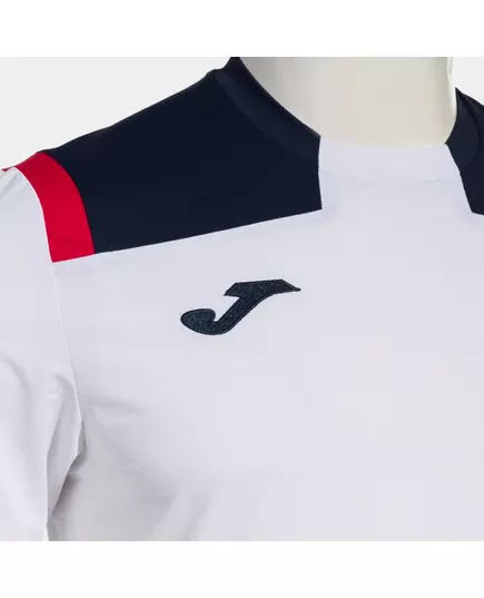 Tricou JOMA TOLEDO SHORT SLEEVE T-SHIRT WHITE NAVY, Articol: 103735.203, Mărime: XS