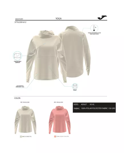 Толстовка JOMA BREATH SWEARTSHIRT BEIGE, Артикул: 901612.000, Размер: S+