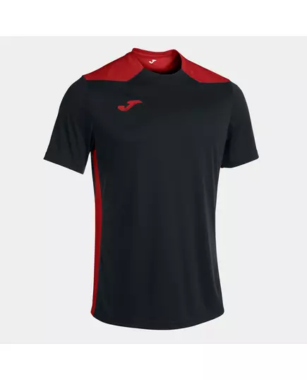 Футболка JOMA CHAMPIONSHIP VI SHORT SLEEVE T-SHIRT BLACK-RED, Артикул: 101822.106, Размер: 2XL-3XL