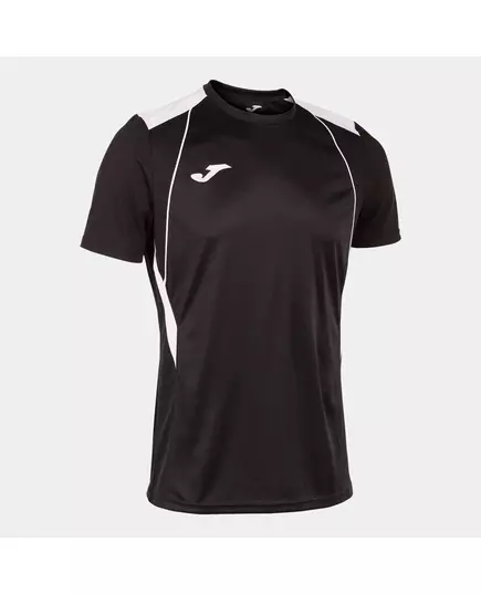 Футболка JOMA CHAMPIONSHIP VII SHORT SLEEVE T-SHIRT BLACK WHITE, Артикул: 103081.102, Размер: 3XS