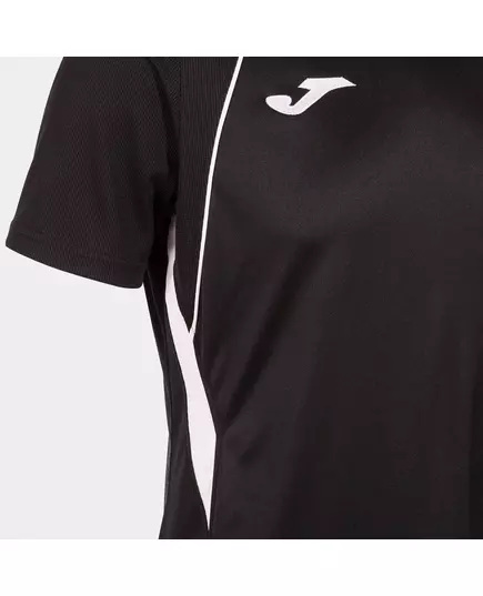 Футболка JOMA CHAMPIONSHIP VII SHORT SLEEVE T-SHIRT BLACK WHITE, Артикул: 103081.102, Размер: 3XS