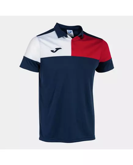 Tricou JOMA CREW V SHORT SLEEVE POLO NAVY RED WHITE, Articol: 103208.336, Mărime: S