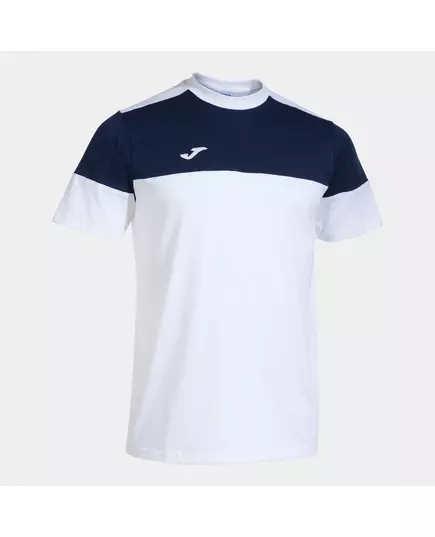 Tricou JOMA CREW V SHORT SLEEVE T-SHIRT WHITE NAVY, Articol: 103296.203, Mărime: M