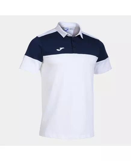 Tricou JOMA CREW V SHORT SLEEVE POLO WHITE NAVY, Articol: 103297.203, Mărime: M