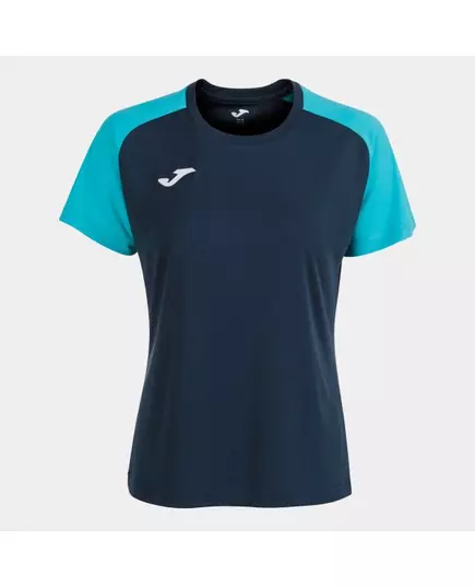 Футболка JOMA T-SHIRT ACADEMY IV NAVY TURQUOISE FLUORESCENT, Артикул: 901335.342, Размер: M