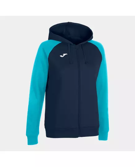 Hanorac JOMA HOODED JACKET ACADEMY IV NAVY TURQUOISE FLUORESCENT, Articol: 901336.342, Mărime: S