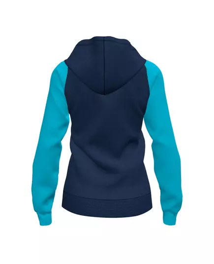 Hanorac JOMA HOODED JACKET ACADEMY IV NAVY TURQUOISE FLUORESCENT, Articol: 901336.342, Mărime: S