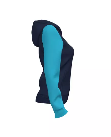 Hanorac JOMA HOODED JACKET ACADEMY IV NAVY TURQUOISE FLUORESCENT, Articol: 901336.342, Mărime: S