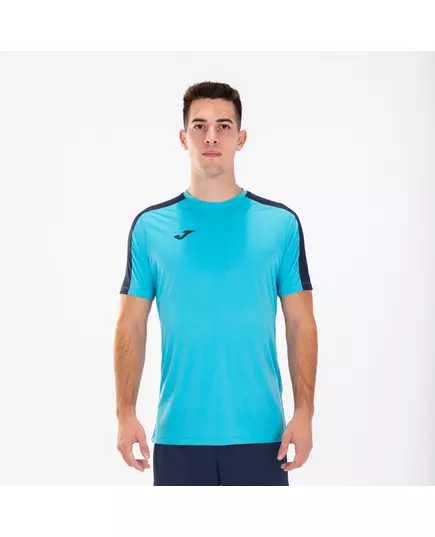 Футболка JOMA T-SHIRT ACADEMY III FLUORESCENT TURQUOISE NAVY, Артикул: 101656.013, Размер: L