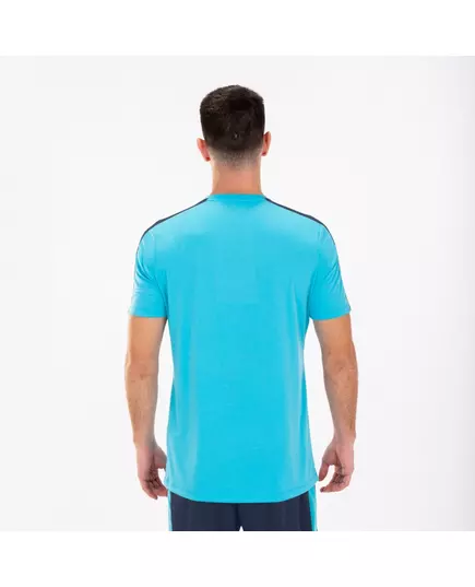 Футболка JOMA T-SHIRT ACADEMY III FLUORESCENT TURQUOISE NAVY, Артикул: 101656.013, Размер: L